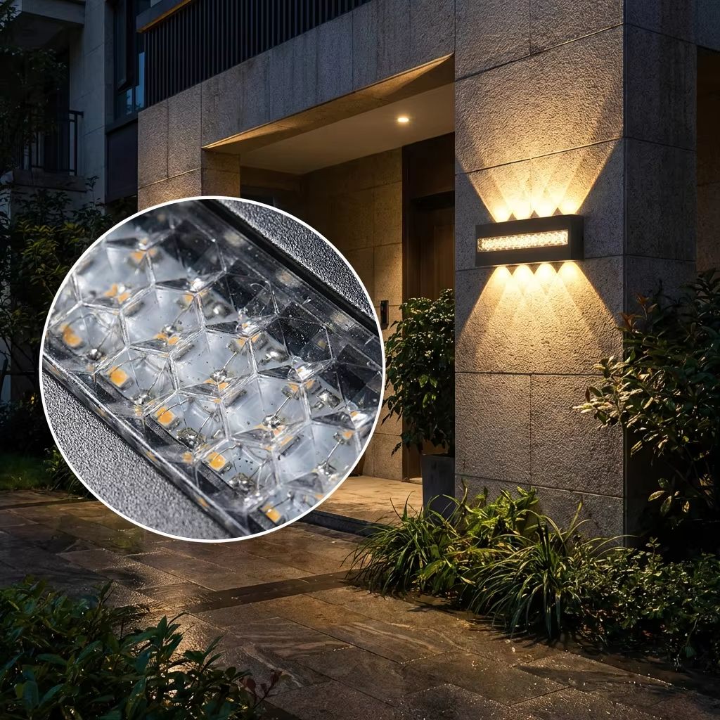 Outdoor Lighting Hardwired - Modern minimalist wall sconce LED aluminum