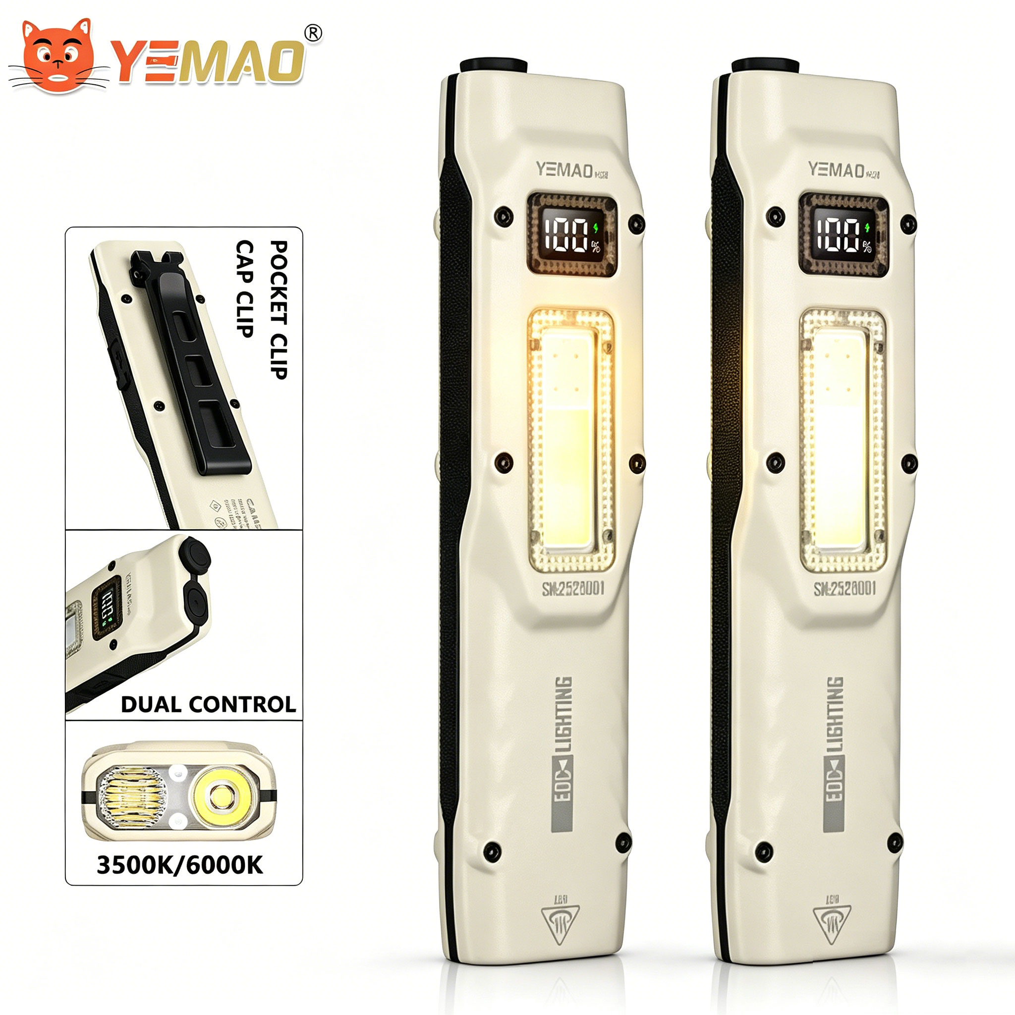 Outdoor Lighting Ideas - Portable 880LM YEMAO M28 Ultra-thin Tactical
