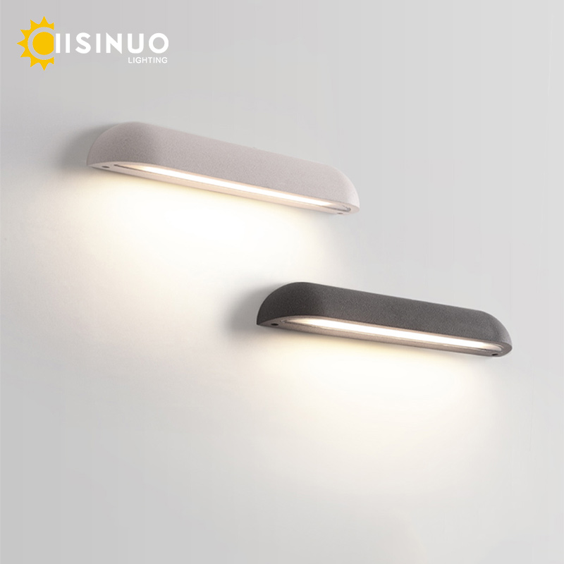 Outdoor Lighting Hardwired - Outdoor Concrete Wall Sconce IP65 Hardwired