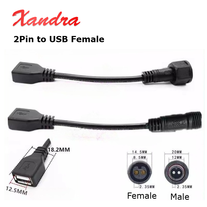 Outdoor Lighting Wire Connectors - Outdoor Waterproof 2 Pin to USB