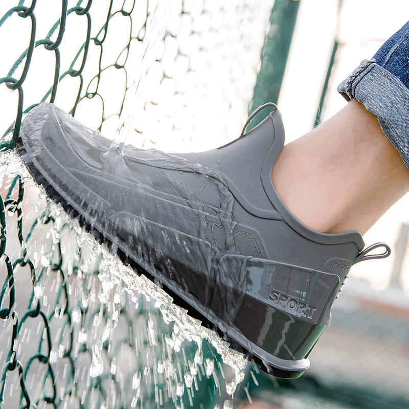 Outdoor Lighting Youtube - Summer men's short tube rain boots