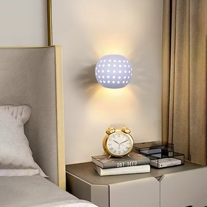 Outdoor Lighting Hardwired - Modern oval LED wall lamp aluminum