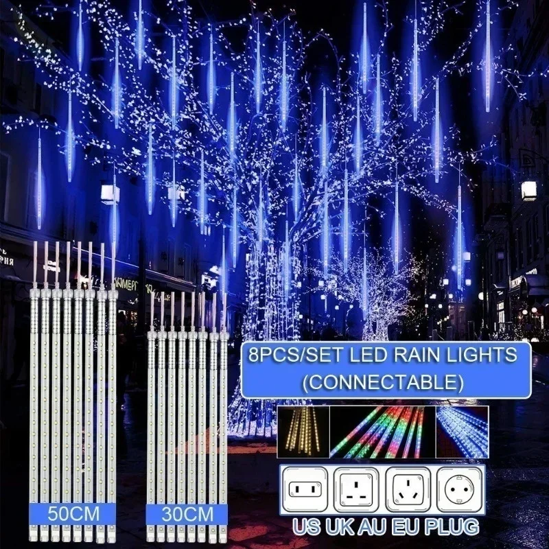 Outdoor Lighting Youtube - 30cm /50cm Waterproof Meteor Shower Rain