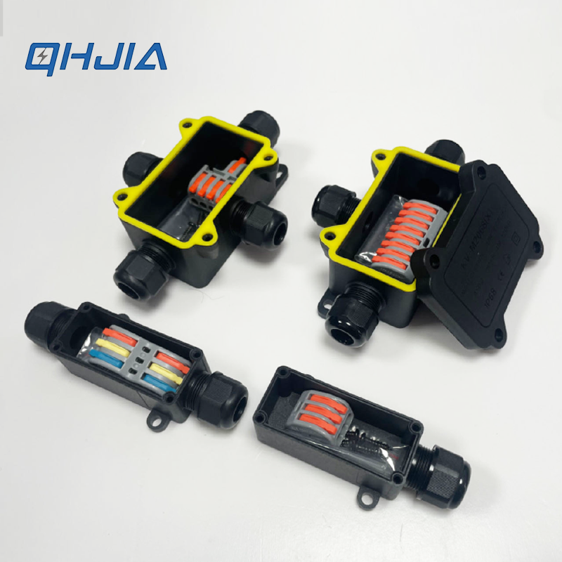 Outdoor Lighting Wire Connectors - IP68 Waterproof Junction Box PA66 Fast