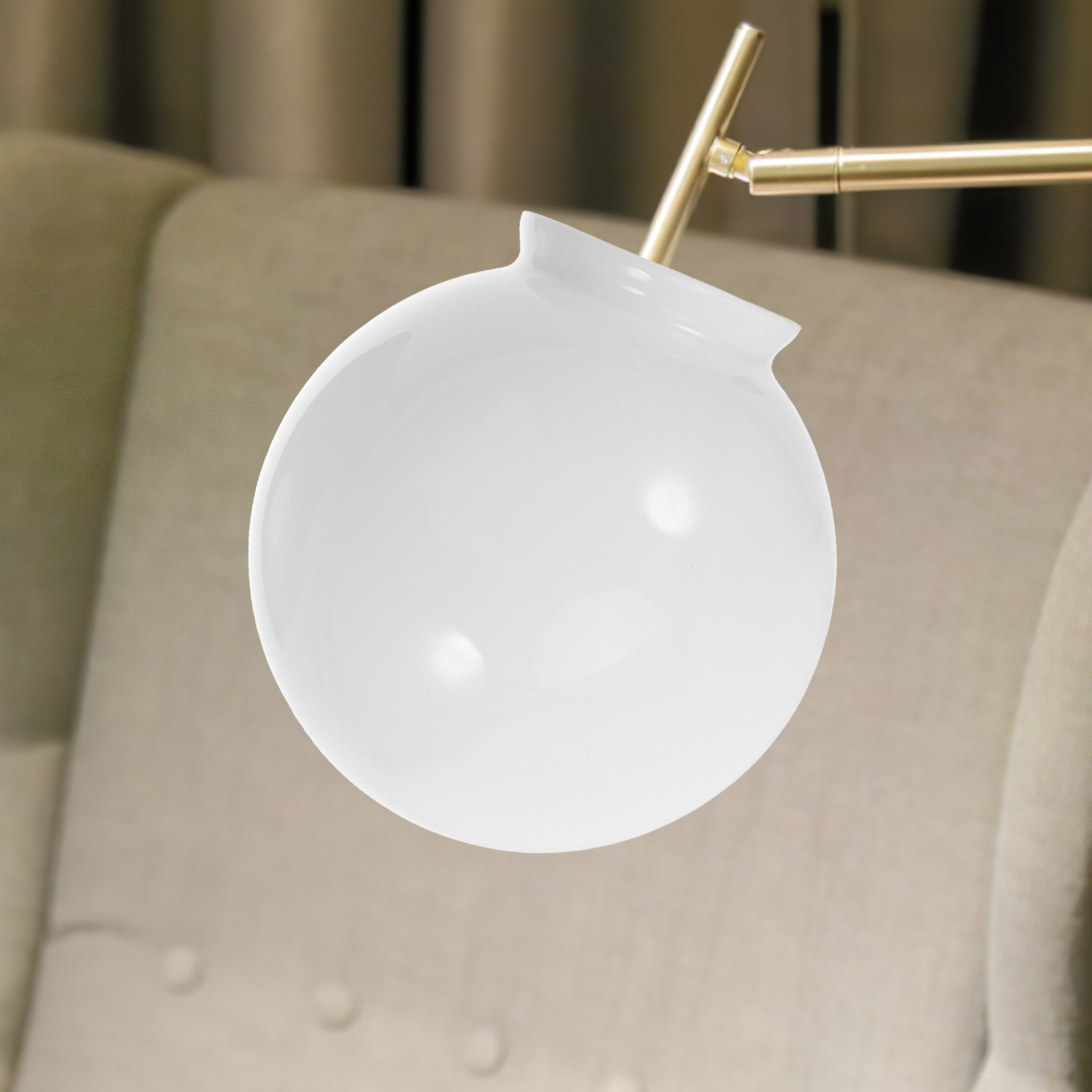 Outdoor Lighting Glass Replacement - Round Opal White Glass Lamp Shade