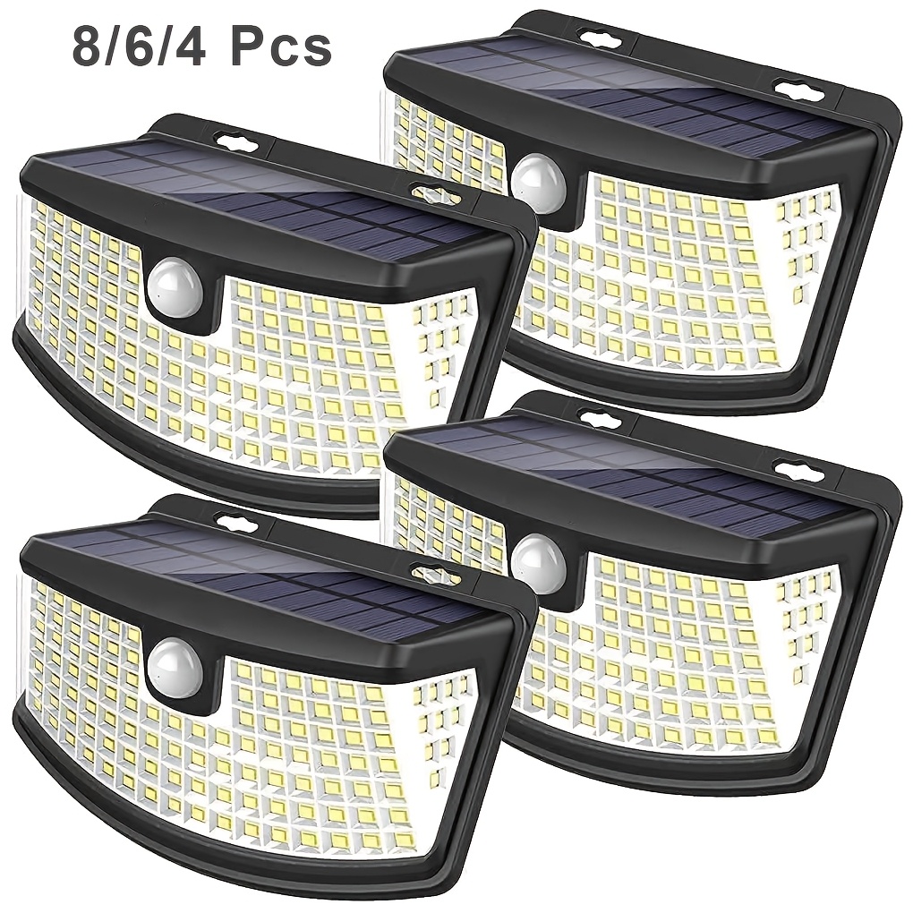 Motion Sensor Outdoor - 8/6/4 Packs Solar Motion Sensor Lights