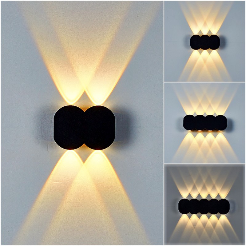 Outdoor Lighting Hardwired - LED Aluminum Wall Lamp Indoor and