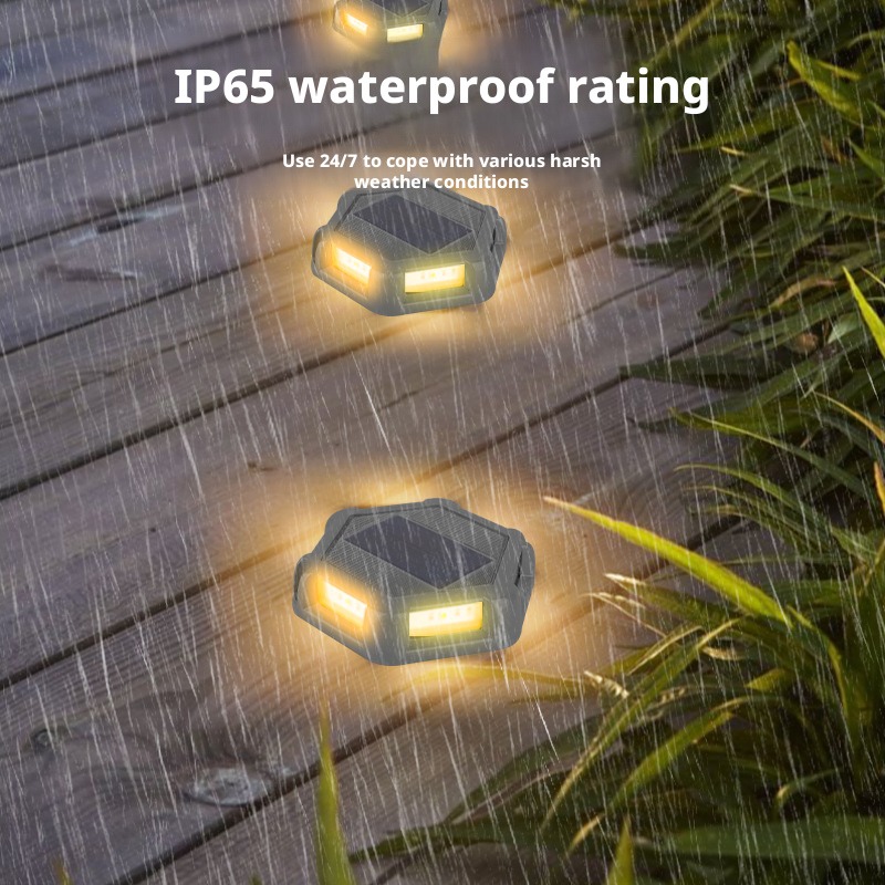 Outdoor Lighting Year Round - Solar-Powered Underground Lamp Outdoor Waterproof Round