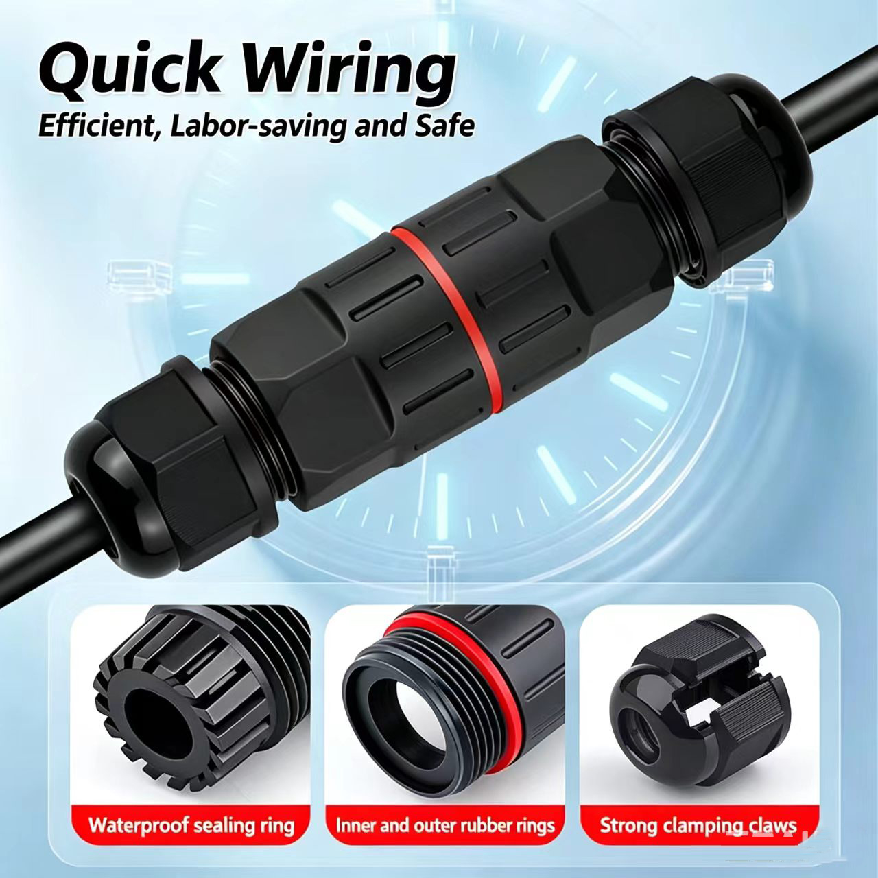1Pc 2 Pin 3 Pin Wire Connector - đánh giá và giá Outdoor Lighting Wire Connectors