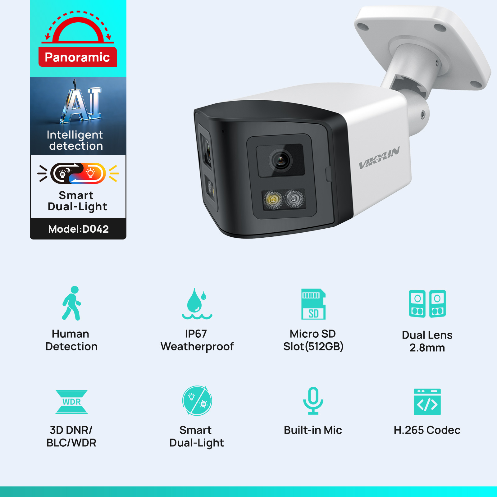 VIKYLIN 170° Panoramic Securit - đánh giá và giá Outdoor Lighting Mains Powered