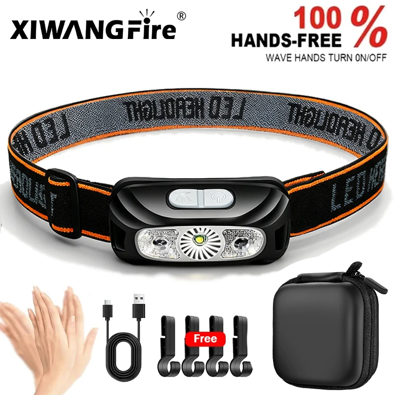 Strong Light Headlamp Portable - đánh giá và giá Motion Sensor Outdoor