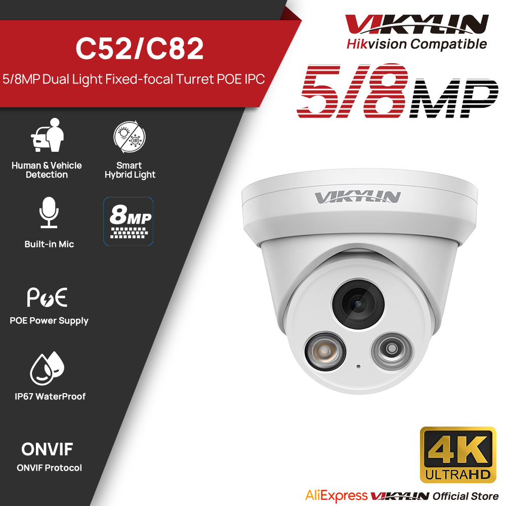 VIKYLIN 5/8MP 4K IP Camera Dua - đánh giá và giá Outdoor Lighting Mains Powered