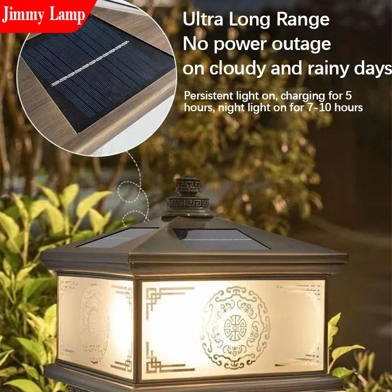 Outdoor Solar Wall Lamp Retro  - đánh giá và giá Outdoor Lighting Brass