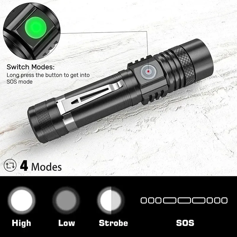 Rechargeable T6 Handheld Flash - đánh giá và giá Outdoor Lighting Ideas