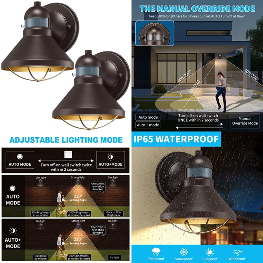 2 Pack Motion Sensor Outdoor L - đánh giá và giá Motion Sensor Outdoor