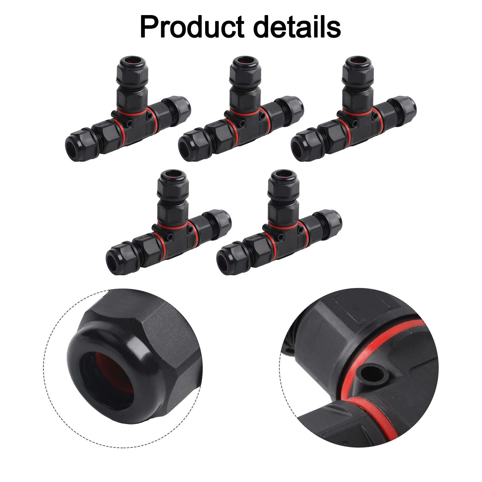 5Pcs IP68 Waterproof 3 Pin T S - đánh giá và giá Outdoor Lighting Wire Connectors