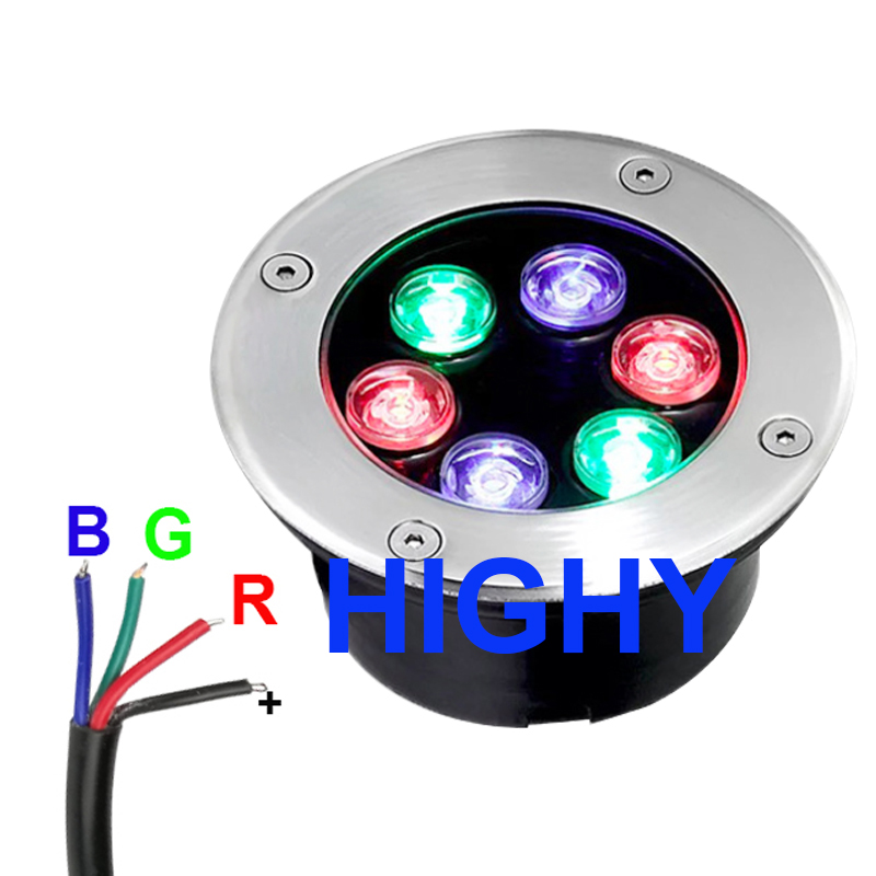 4-wire RGB LED Underground Lig - đánh giá và giá Outdoor Lighting Underground Wiring