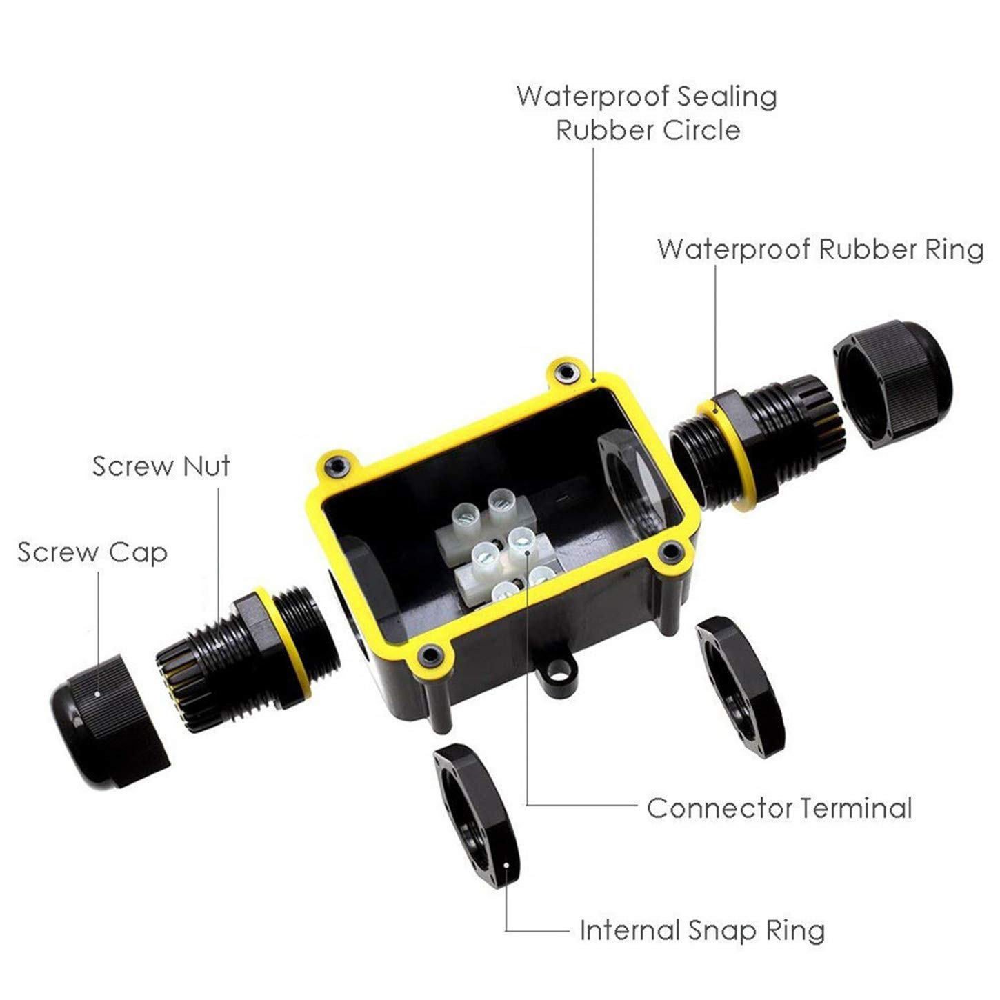 2 Way Outdoor Waterproof IP66  - đánh giá và giá Outdoor Lighting Wire Connectors