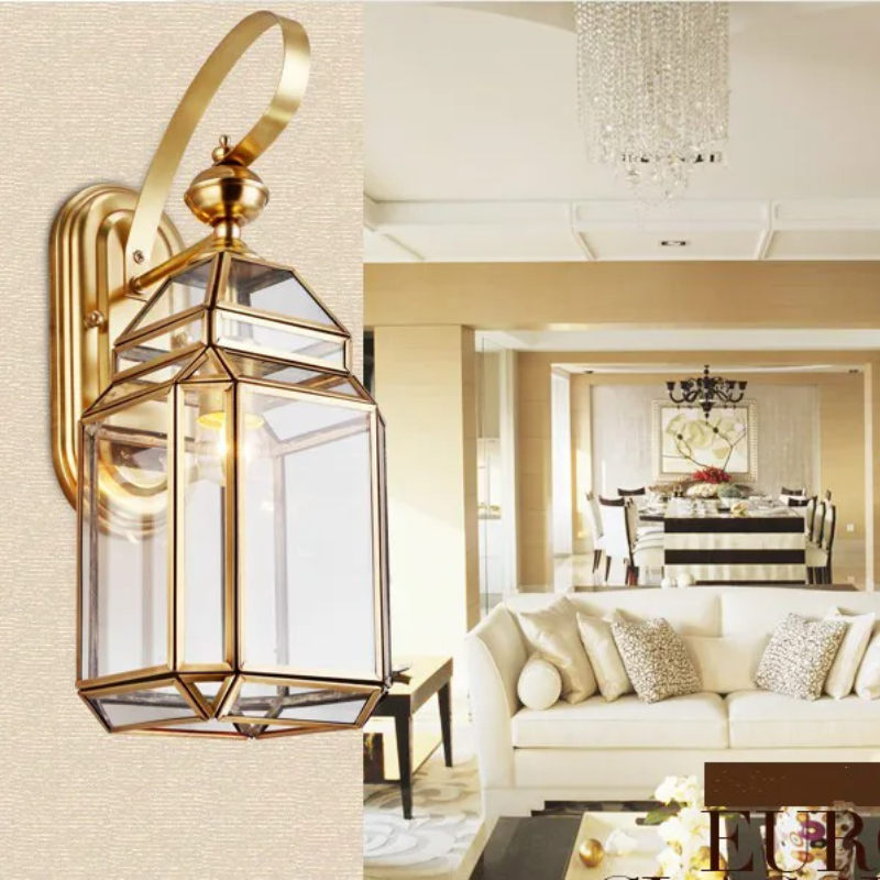 Modern Bronze Wall Lamp D17cm  - đánh giá và giá Outdoor Lighting Brass