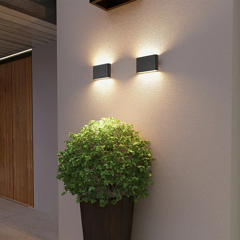 Modern Up and Down LED Wall Sc - đánh giá và giá Outdoor Lighting Hardwired