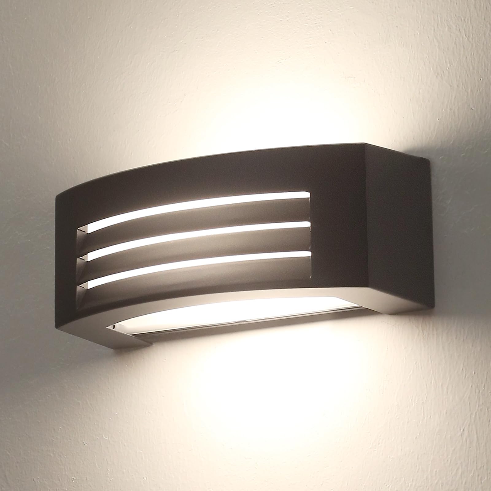 Outdoor Wall Light, Aluminum E - đánh giá và giá Outdoor Lighting Mains Powered