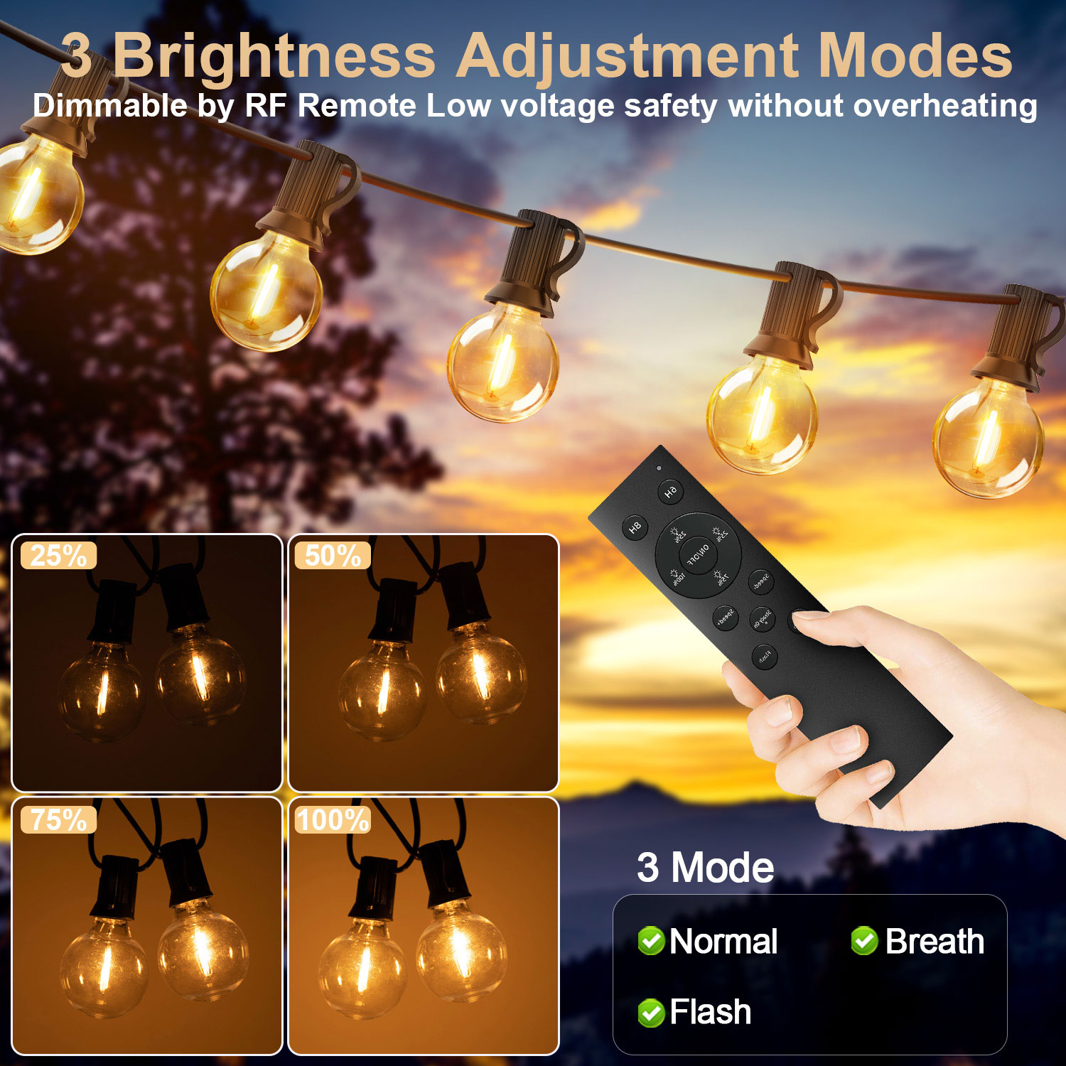 15M 30M Led G40 String Light 2 - đánh giá và giá Outdoor Lighting Year Round