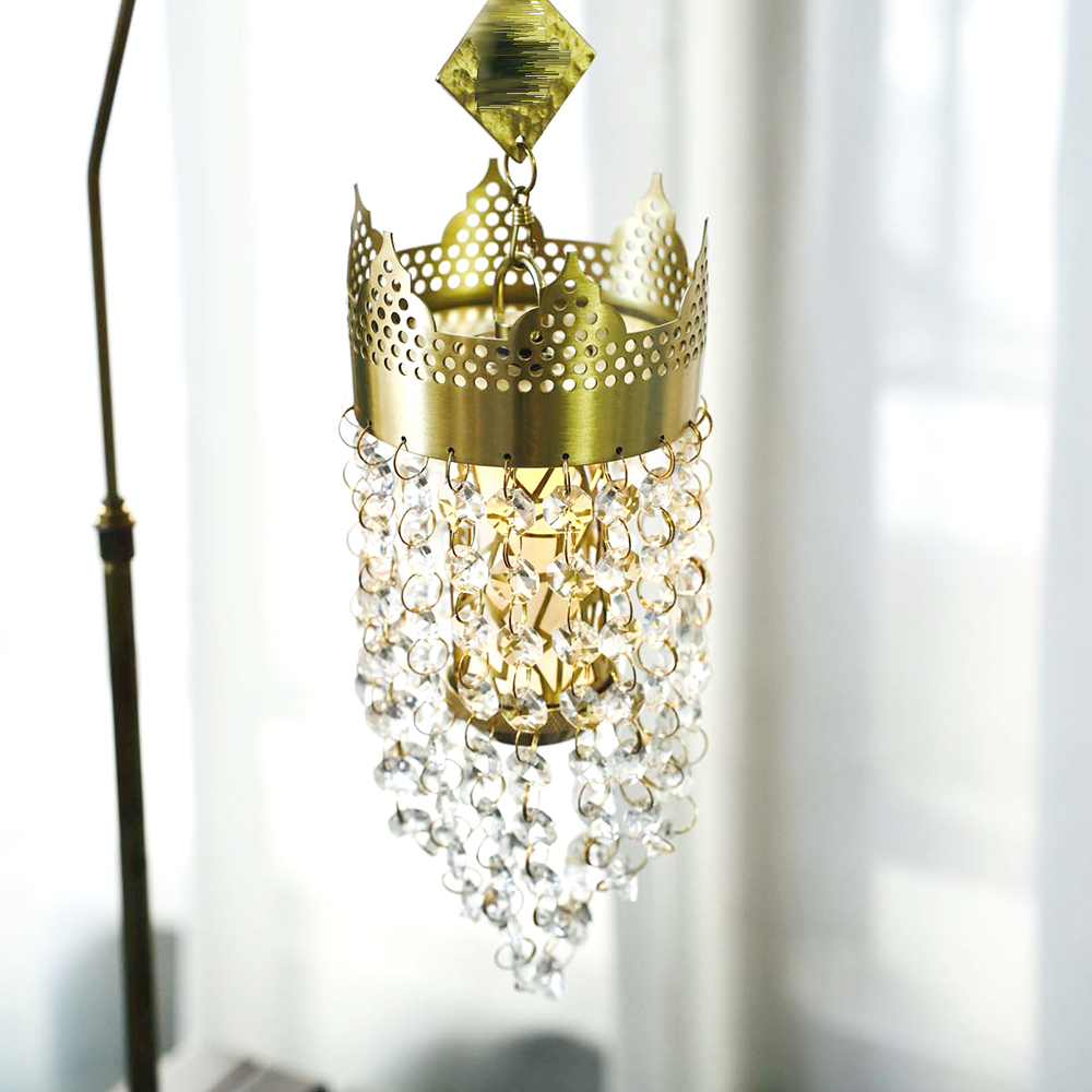 Vintage Crown Crystal Camping  - đánh giá và giá Outdoor Lighting Brass