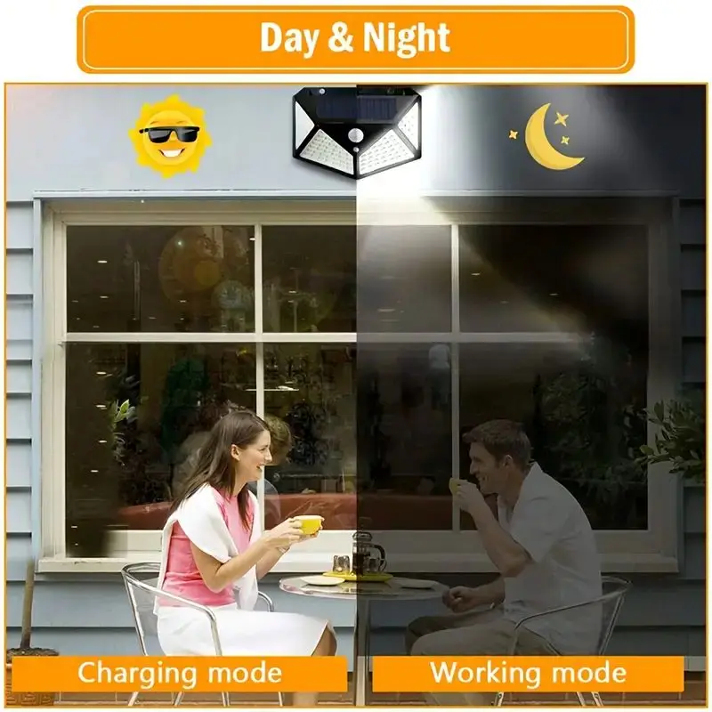 100LED Outdoor Solar Garden Li - đánh giá và giá Motion Sensor Outdoor