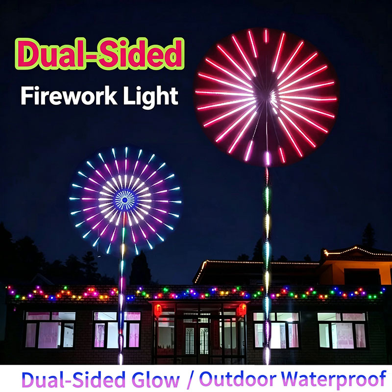 24 Tubes New Year RGB Firework - đánh giá và giá Outdoor Lighting Year Round