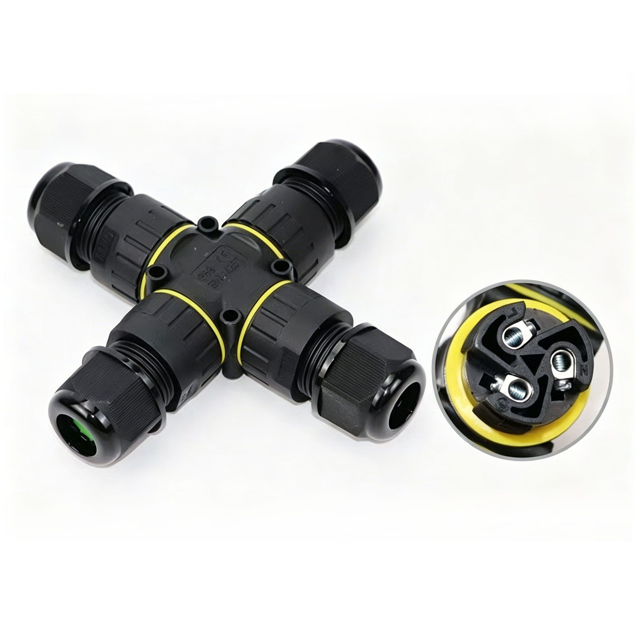 IP68 4-Way Cross Waterproof Co - đánh giá và giá Outdoor Lighting Wire Connectors