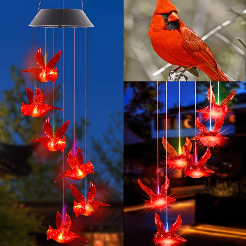 Solar-Powered Flaming Bird Win - đánh giá và giá Outdoor Lighting Design