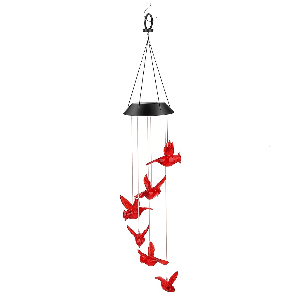 Solar-Powered Flaming Bird Win - đánh giá và giá Outdoor Lighting Design